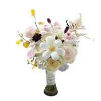 Kunstbloemen Bloemen van zijde Bruidsboeket Kunstbloem Handboeket Bruidsdecoratie Bruidsbloemen
