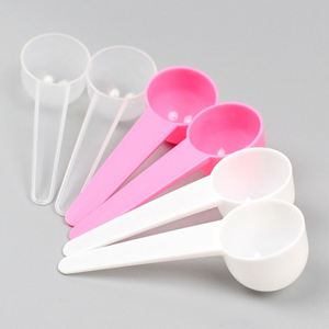Cuillère doseuse en plastique PP de qualité alimentaire, à manche court et fond rond, pour poudre et liquide, 10g, vente en gros - Product Image 2