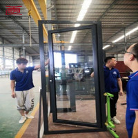 Dernière Nouveauté : Porte Battante Double à Cadre en Aluminium pour Villa, Vente en Gros Directe Usine