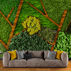 Nhân tạo hàng rào nhà máy tấm màu xanh lá cây Tường Bảng điều khiển đám cưới cỏ Backdrop trang trí - Product Image 3