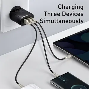<span class=keywords><strong>Chargeur</strong></span> de téléphone USB C 30W Type-C <span class=keywords><strong>Chargeur</strong></span> rapide PD20W QC3.0 pour <span class=keywords><strong>iPhone</strong></span> 13 12 Pro Max Samsung Xiaomi Mini Compact pour voyage - Product Image 2