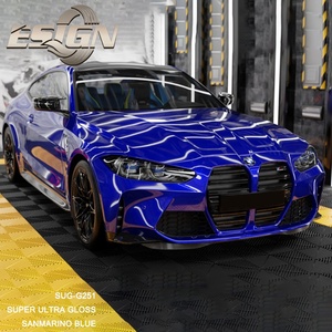 Super Ultra Gloss Sanmarino Bleu Foncé Mat Vinyle Wraps Haute Qualité G251 Vinyle Autocollant Changement de Couleur et Fonction Auto-Guérison - Product Image 2