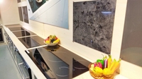 Kompor Listrik Keramik Tanam 3 Tungku 5200W Kontrol Sentuh Sensor untuk Rumah Tangga