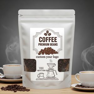 Sacs barrière en aluminium de qualité alimentaire 250g 500g 1kg pour emballage de café, tailles personnalisées, pour café en vrac, vente en gros, sans taxes - Product Image 2