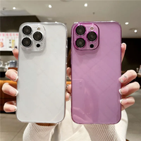 Funda Protectora Transparente Ultrafina de PC de Alta Calidad, Antiamarillamiento, para Teléfono Móvil 16 Pro Max 15 14 Plus 13 12 11