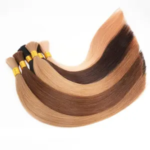 Russian Best Discount Wholesale Price Natural And Blonde Colors Bulk Human Hair