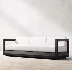 Conjunto de Sofás Modernos para Jardín, Muebles de Aluminio para Exteriores de Dos y Tres Plazas con Cojines - Product Image 3