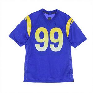 ชุดยูนิฟอร์มฝึกซ้อมอเมริกันฟุตบอลแขนสั้นไซส์ใหญ่พิเศษสำหรับผู้ชาย ระบายอากาศได้ดี ผลิตจากโพลีเอสเตอร์ 100% พร้อมปรับแต่งชื่อทีมได้ - Product Image 1