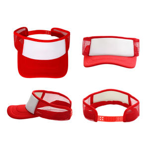 หมวกกันแดดตาข่ายเปล่าสำหรับงานซับลิเมชั่น ปรับขนาดได้ ระบายอากาศดี มี 9 สีให้เลือก สำหรับงานพิมพ์แบบรีดร้อน - Product Image 4