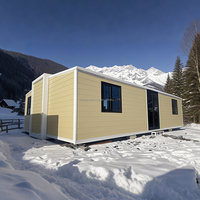 Maison modulaire pliable, portable, de luxe, préfabriquée, extensible, en conteneur, avec structure en acier galvanisé, installation rapide en modules