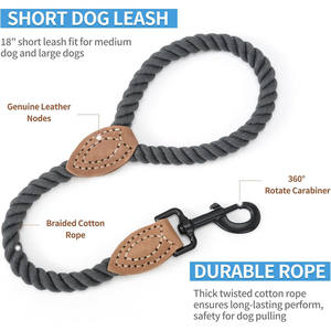 Collar de Perro de Cuerda Multicolor, Resistente y Duradero de NiBao - Product Image 2