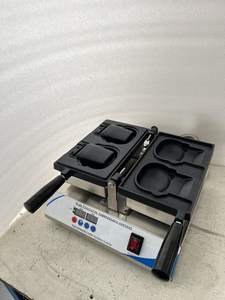 <span class=keywords><strong>XL</strong></span> vente en gros machine à collation à chaleur électrique de bureau commerciale deux carrés ouverture de crème glacée <span class=keywords><strong>gaufrier</strong></span> en forme de chat pour la durabilité - Product Image 2
