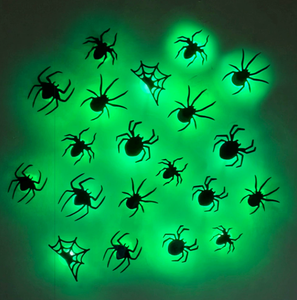 Hot Seller Halloween 3D Spider and Bat LED Flashing Party <b>Window</b> Display Wall <b>Decals</b> for a Festive Atmosphere - Product Image 4