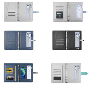 Quà tặng doanh nghiệp tùy chỉnh led chiếu sáng logo A5 Kích thước tổ chức sự kiện chương trình nghị sự 8000mAh sạc không dây ngân hàng điện nhật ký máy tính xách tay với USB - Product Image 5