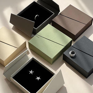 YS New Folio Flip Boîte à bijoux Boucles d'oreilles Collier Boîte à bijoux Porter Nail Emballage Boîte Bijoux Emballage <span class=keywords><strong>et</strong></span> Affichage Personnalisable - Product Image 2