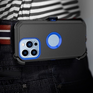 Bao Da <span class=keywords><strong>Robot</strong></span> Điện Thoại Di Động Trường Hợp Đối Với iPhone 16 15 14 13 Pro Max Rugged Belt Clip Nhiệm Vụ Nặng Nề Defender Cover Quay Lại - Product Image 6