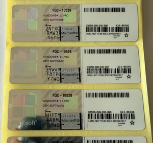 สติกเกอร์ COA สำหรับ <span class=keywords><strong>Windows</strong></span> 11 <span class=keywords><strong>Pro</strong></span> คีย์การเปิดใช้งานออนไลน์ ใบอนุญาตแบบกระดาษสีเงิน จัดส่งฟรี มีสินค้าในสต็อก - Product Image 1