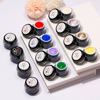Label privé vernis à gel UV 5g pour dessin peinture logo personnalisé vente en gros ongles art créatif soulagement peinture gel couleurs assorties