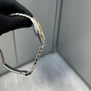 Reloj de Alta Gama 2025 con Bisel Acordonado de Acero Inoxidable Bicolor, Movimiento Automático, Resistencia al Agua de 100 Bares, Versátil - Product Image 6