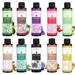 <span class=keywords><strong>Huile</strong></span> <span class=keywords><strong>végétale</strong></span> pure pressée à froid inodore de noix de coco et de ricin pour l'adoucissement de la peau et les soins des poils du visage - Product Image 5