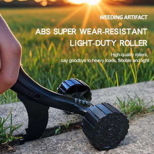 Désherbeur de jardin avec roues à roulettes, lame dentelée en acier à haute teneur en carbone pour le desserrage du sol et l'élimination des mauvaises herbes - Product Image 4