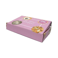 Vente en gros de boîte de papier cadeau de biscuit au chocolat de donut de bonbons de haute qualité avec logo personnalisé emballage pour enfant