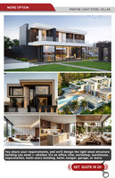 Casas Prefabricadas de Acero Cammi Villa, Cabañas Modulares de Ensamblaje Rápido, Mini Cabañas con Baño para Residencias en Bosques