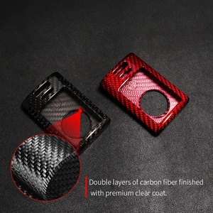 Corvette C7 2014-2019汽车配件碳纤维外壳汽车遥控钥匙扣保护汽车钥匙链装饰 - Product Image 6