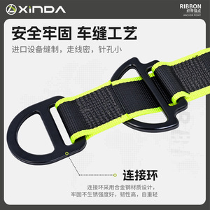 จุดยึดสายรัดแบบปรับได้ Xinda ทำจากไนลอน ขนาด 1-4 เมตร อุปกรณ์ปีนเขาสำหรับกิจกรรมกลางแจ้ง - Product Image 5