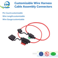 Waterproof Inline Fuse Holder Wire Harness ATC ATO Standard Mini Blade Fuse 5A 10A 15A 20A 25A 30A for Automotive Car