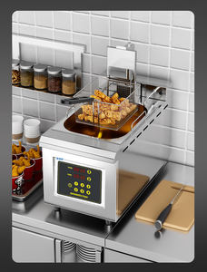 <span class=keywords><strong>Friteuse</strong></span> électrique 14L <span class=keywords><strong>avec</strong></span> panier de filtration d'huile <span class=keywords><strong>amovible</strong></span> Machine à frire à levage automatique en acier inoxydable 3500W - Product Image 5