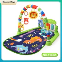 Tapis musical pour bébé avec piano, jouets éducatifs pour la croissance, interaction parent-enfant, animaux de dessin animé en plastique
