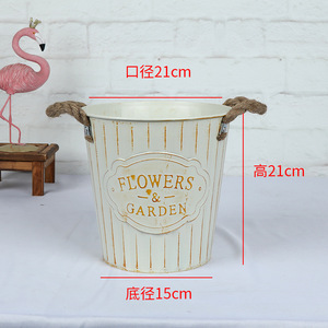 17cm Ironwork <b>Pot</b> with Drainage Hole Corner <b>Succulent</b> Flower Growing Wedding Display Stand Plant Metal Rack - Product Image 6
