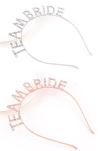 Go Party Wedding Hairbands Princess Tiara Crown Rhinestone Full Diamond <span class=keywords><strong>TEAM</strong></span> <span class=keywords><strong>BRIDE</strong></span> <span class=keywords><strong>Diadema</strong></span> y Glitter Sash Set para mujeres niñas - Product Image 2