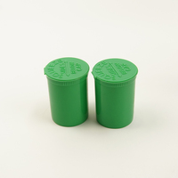 Conteneur à pilules médical portable de haute qualité, petit, noir et transparent, en plastique, résistant aux enfants, avec couvercle à ouverture facile