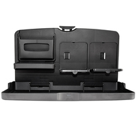 Plateau de repas pliable multifonctionnel en plastique pour voiture, plateau portable, table de siège de voiture, plateau d'activités pour enfants, organisateur de siège arrière de voiture