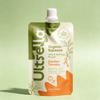 Pochettes à bec verseur personnalisées imprimées en sérigraphie, en matériau composite PET/VMPET/PE de qualité alimentaire pour aliments pour bébés et lait, sacs en plastique