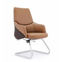 Chaises pour visiteurs Boss Manager Executive Luxury Contemporary Brown Leather Meeting Popular Conference Office boss Plus