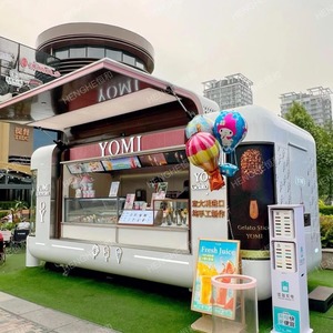 Carrito de Comida Móvil Personalizado, Remolque de Comida de Alta Visibilidad para Calles Turísticas y Centros Comerciales, Pintura Automotriz Resistente al Agua y al Calor - Product Image 2