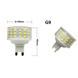 G9 E12 E14基础顶部照明AC120/AC230V可调光g9 10w发光二极管玉米顶部灯泡