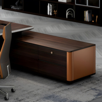 Muebles comerciales de madera Mesa ejecutiva de lujo Diseño moderno Escritorio de oficina CEO