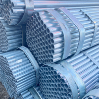 Tuyau en acier galvanisé ASTM DIN GB JIS BS EN GI de 25,4 mm, 31,8 mm, 38,1 mm, directement de l'usine, pour la construction de cloisons de toilettes