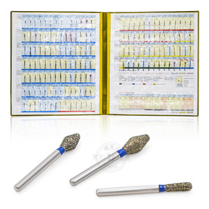Juego de fresas dentales de alta velocidad Great White Shark, juego de fresas de diamante de 154 piezas para pulir cabezales de aguja, materiales dentales - Product Image 1