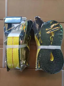 2'' 10000lbs Polyester Cargo Webbing Strap Ratchet Tie Down With Flat Hook Packing Strap