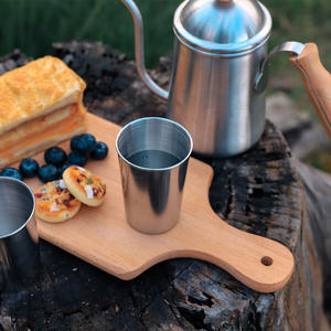 Juego de tazas pequeñas de acero inoxidable para exteriores, tamaño mediano, portátiles, para café, vino, viajes. - Product Image 3