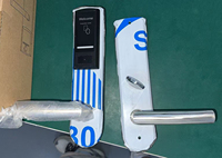 Serrure de porte électronique RFID polie, antivol, design durable, économie d'énergie, logiciel de contrôle gratuit, carte-clé MF