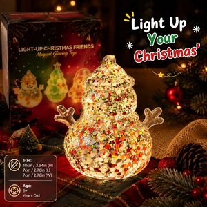 Nuevo Juguete Antiestrés de Navidad, Santa Claus, de Malta, con Purpurina, de Rebote Lento, con Caja de Exhibición a Color - Product Image 5