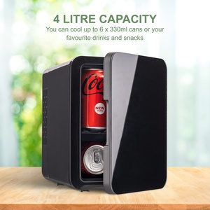 Nevera Portátil Térmica Negra Personalizada de 4L y 6 Latas para Cosméticos, Maquillaje, Belleza, Oficina, Camping, Auto, Tienda de Campaña - Product Image 3