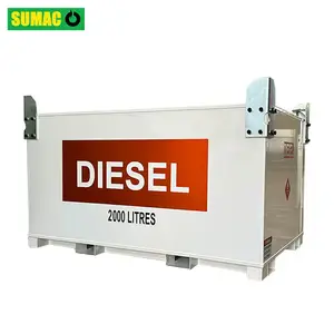 Sumac Portable Diesel Fuel Cube Tank With Pump/diesel Fuel Tank Price/double Wall Diesel Fuel Oil Storage Tank