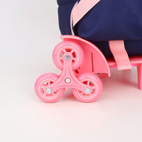 Nouveau Sac à Dos à Roulettes Tendance Rétro pour Élèves du Primaire, Unisexe, Grande Capacité, Multi-compartiments, en Nylon Respirant